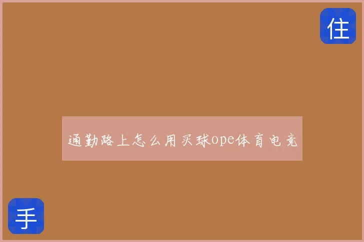 通勤路上怎么用买球ope体育电竞
